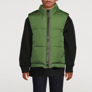 Custom Wholesale Children Cotton Padded Quilted Vest Kid’s Down Vest Jacket