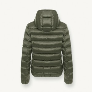 High Quality Custom Winter Nylon Slim Fit Women’s Hood Down Jacket