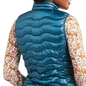 Custom Leightweight Women’s Cotton Filled Down Vest Winter