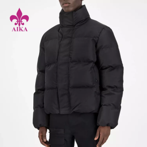 Professional China Cotton Filled Vest - Men’s Down Jacket Winter Stand-Up Collar Cotton Fillfed Thick Coat Custom – AIKA