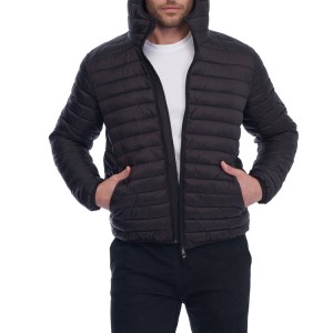 Men’s Quilted Down Jackets Slim Fit Down Coat With Zipper Pockets Custom Wholesale