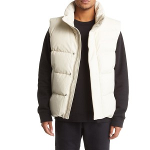 High Quality Cotton Padded Coats - Winter Custom Solid Color Button Puffer Down Cotton Filled Vest For Men – AIKA