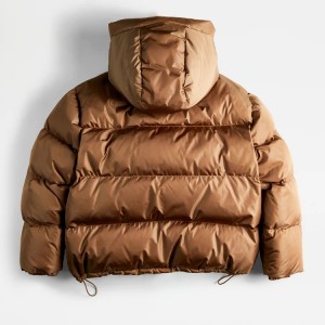 Custom Hood Down Jacket Women’s Puffer Down Coat For Winter