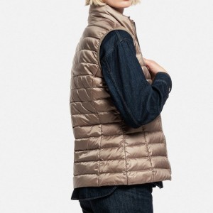 Women’s Down Vest Custom Wholesale High Quality Blank Sleeveless Quilted Vests