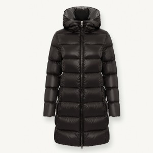 Outdoor Winter Keep Warm Custom Woomen’s Long Down Jacket With Hood