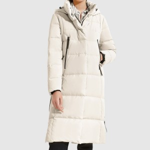 Cotton Padded Long Down Jackets Coat For Women Custom Wholesale