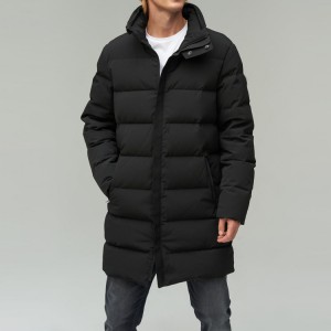 China Outdoor Extra Long Down Jacket For Men Puffer Coat Custom Factory