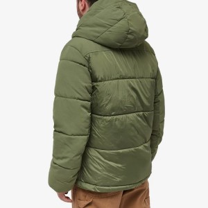OEM Factory Custom Men’s Cotton Filled Jacket Winter Down Coat With Two-way Zipper