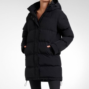Women’s Puffer Jacket With Hood Custom Long Down Coat Winter Warm