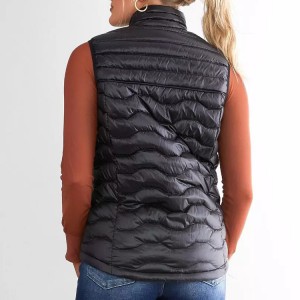 High Quality Down Vest With Inisde Big Pocket For Women Lightweight Custom