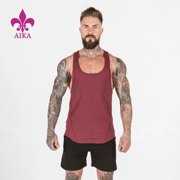 Hot Selling Customized Mens Muscular Sportswear Vest Simple casual Fitness Tank Tops