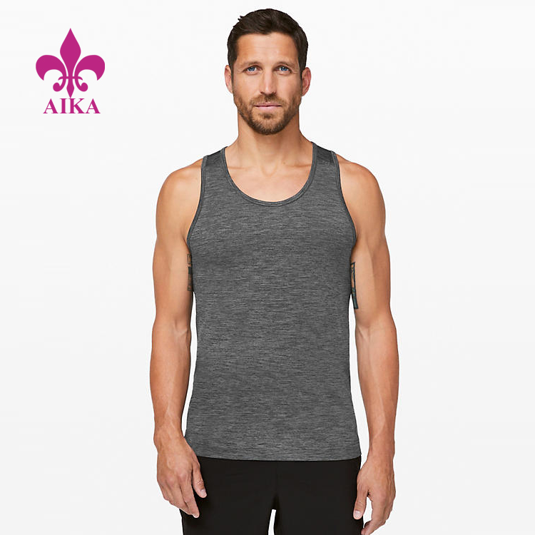 High Quality Custom Basic Style Breathable Soft Gym Stringer Men Muscle Tank Top