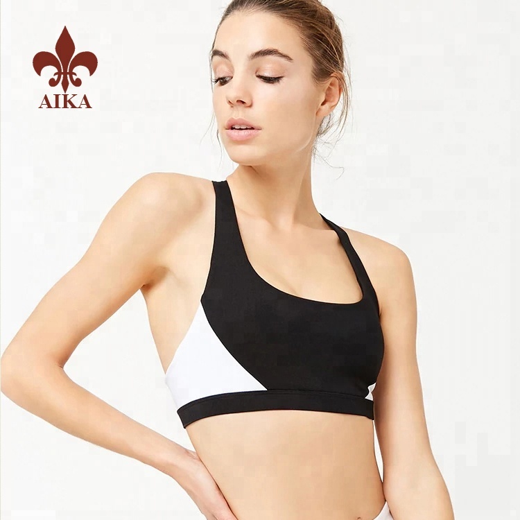 High quality Custom made sexy women summer training blank yoga sports bra