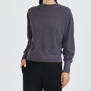 Discountable price Underwear Bra - Factory Price Cutom Logo Printing Plain Cotton Workout Sweatshirt For Women  – AIKA