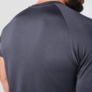 Quick Dry Mesh Fabric Bodybuilding Mens Slim Fit Sport Gym T Shirts Custom Printing