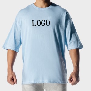 OEM High Quality Stree Wear 100% Cotton Oversized Plain Men T Shirts Custom Printing