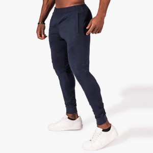 Wholesale 95%Cotton 5%Spandex Elastic Waist Slim Fit Sweat Pants Men Tapered Joggers
