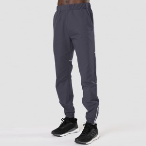 High Quality Nylon Slim Fit Track Pants Custom Men Sports Jogger Pants With Zipper Bottom