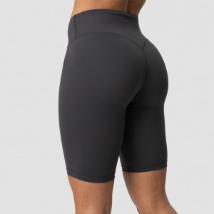 Custom Print Stretchable Workout High Waist V Shape Yoga Fitness Biker Shorts For Women