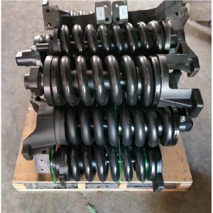track tensioner recoil spring assembly for excavator and bulldozer
