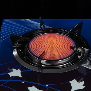 Tempered explosion-proof glass 2 infrared burner LPG stove Customized pattern and exquisite design
