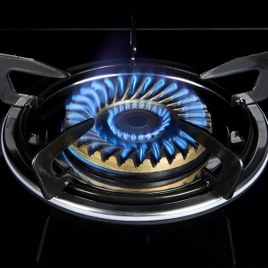 Tempered glass gas cooktop Low consumption and high efficiency 2 burner LPG or NG