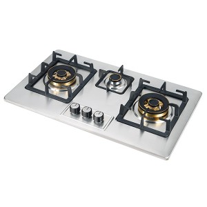CE Certification Gas Stove Hob 3 burner with stainless steel Factories