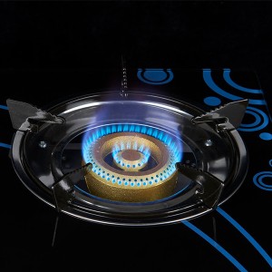 China Wholesale 2 honeycomb burner gold Kitchen appliance Gas Cook-top Manufacturer