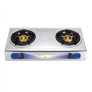 LPG  stove 2 honeycomb burner stainess steel body case hot sale product