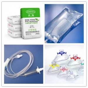 Non-toxic stabilizers medical equipment transparent tube injector