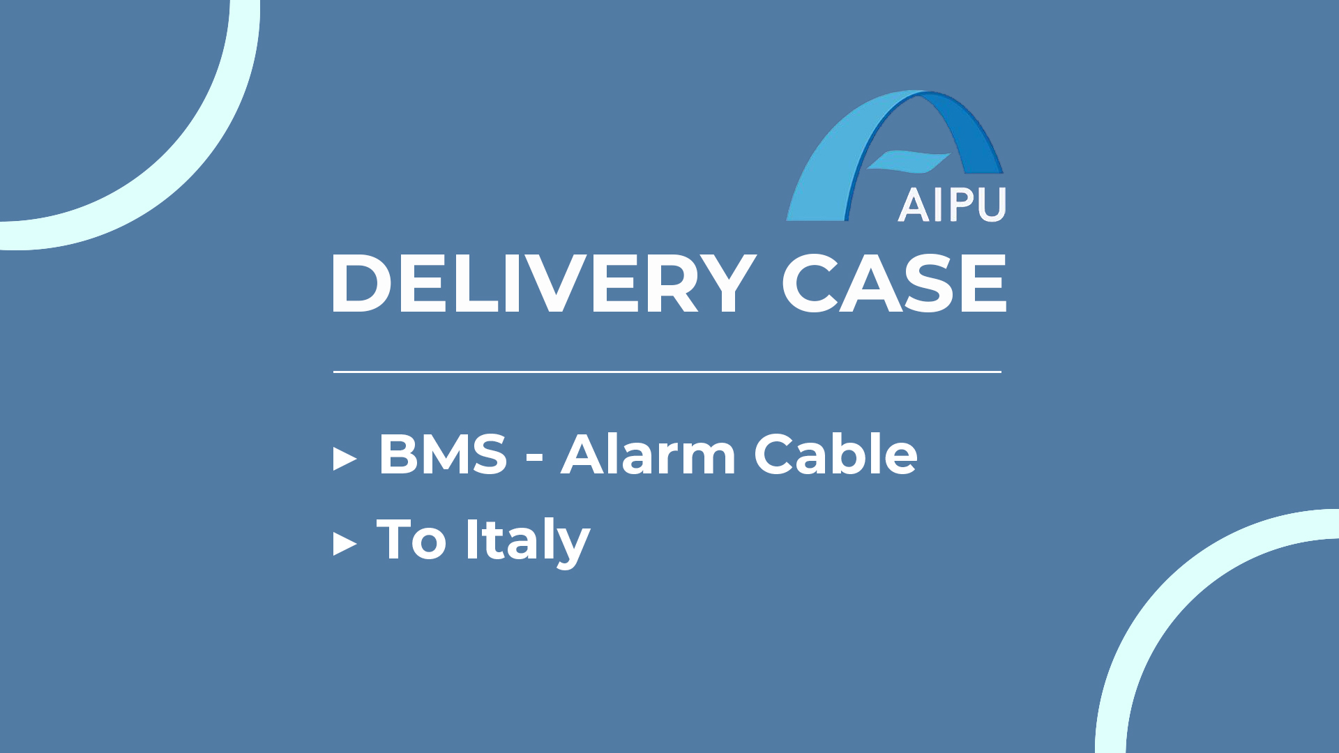 [AipuWaton] Ka etid: BMS Alarm Kab pou Itali – 2yèm pakèt