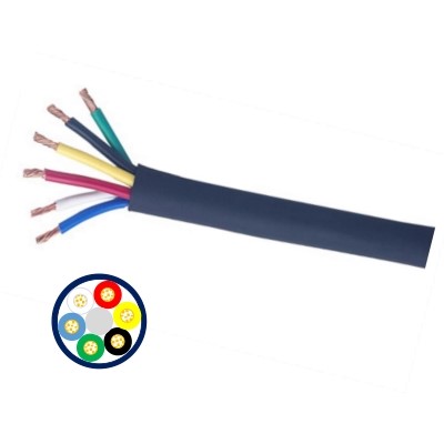 300/500 V Třída 5 nebo 6 pramenný holý měděný vícežilový reproduktorový kabel Izolace a plášť z PVC Ekvivalentní kabel Belden