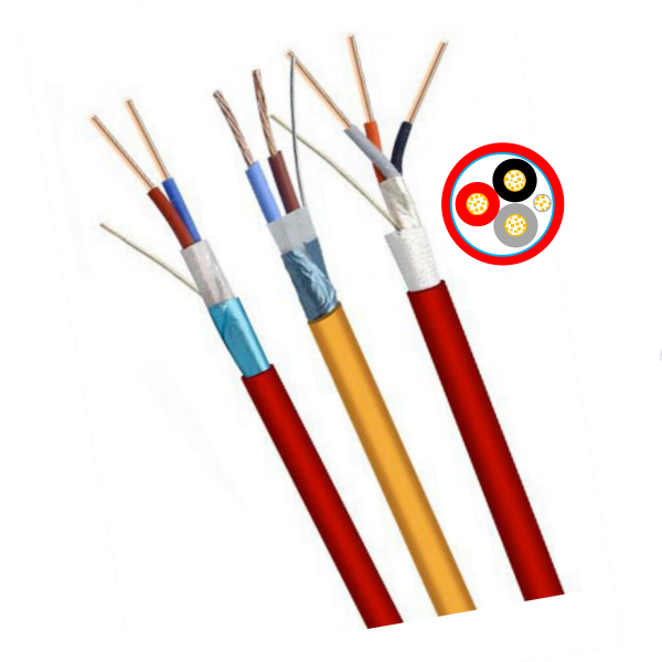 300V Shielded & Unshielded Solid Annealed Copper Conductor as Per ASTM B3 Fire Alarm Cable PVC Sheath Electric Wire