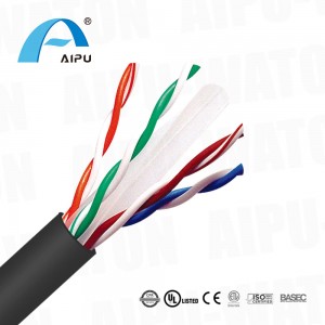 Wholesale Price China Low Voltage Data Cabling - Cat6 U/UTP 4 Pair outdoor Lan cable, Solid cable  – AIPU