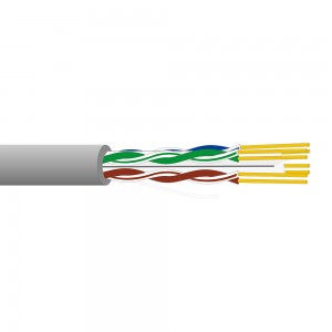 Cat6A Lan Cable U/UTP Bulk Cable 4 Pair Ethernet Cable Solid Cable For Date Transmission 305m