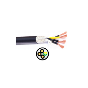 Industrial Control Cable Cy Power Chain Cable Multicore Braided Shielded Flexible Control Cable PVC Sheath TCWB Screen Copper Wire Cable
