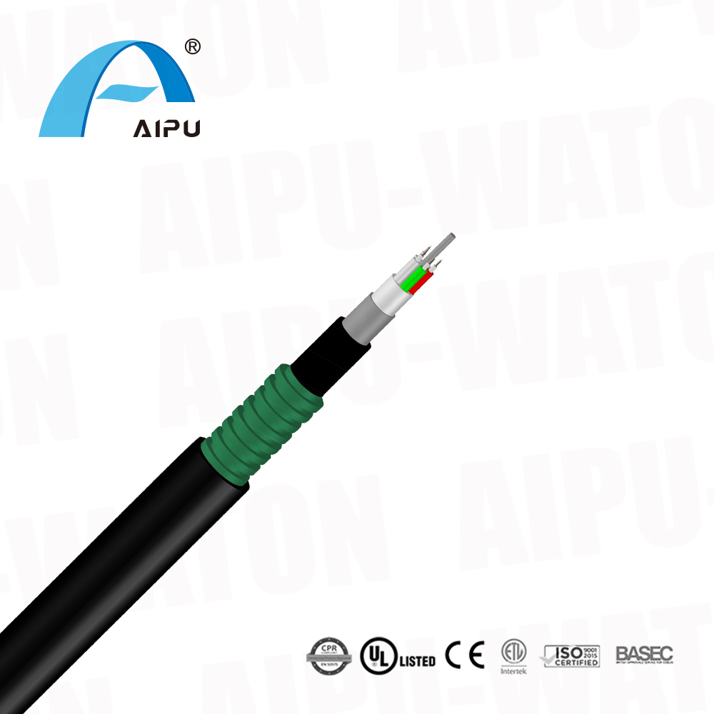 Outdoor Direct Buried Double Armored Fiber Optic Cable