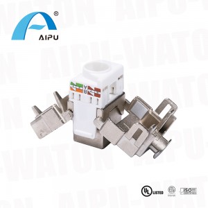 tool free couplers connections of keystone jacks module STP RJ45 cat6 telecommunication accessories