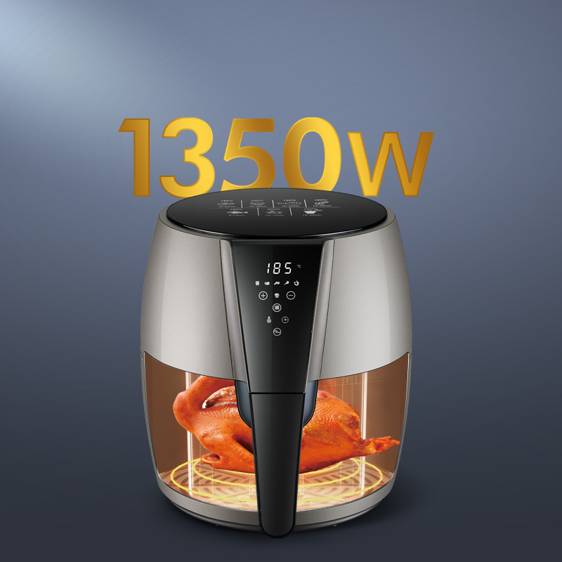 Portable Professional Deep Pressure 4.5 L Air Powered Fryer Restaurant Round Double Sided Electric Air Oven Fryer