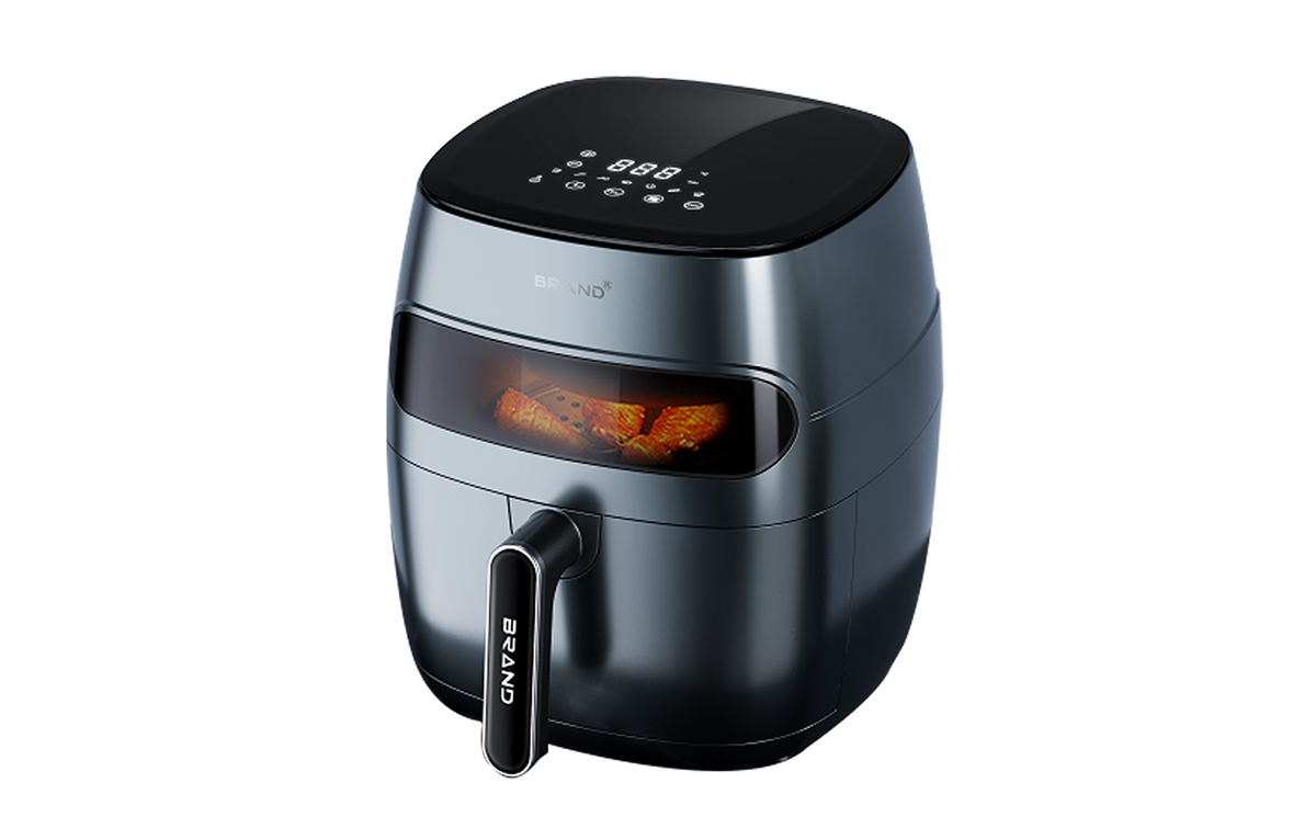 5.5L Home kitchen appliances LCD electric air fryer Multifunction Touch Screen Air Deep Fryer Without Oil