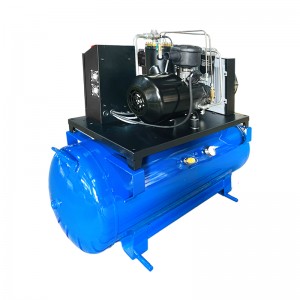 5KW-100L screw frequency conversion air compressor