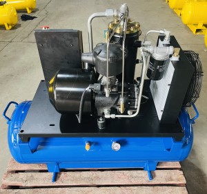 5KW-100L screw frequency conversion air compressor