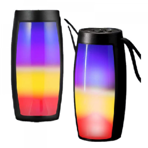 Portable Mini Subwoofer with Outdoor LED Lights: Powerful Bass On-The-Go