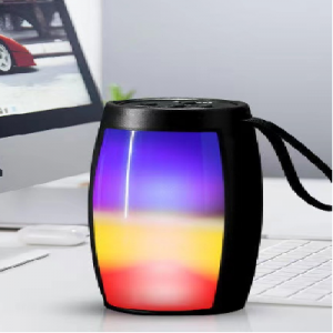 Portable Mini Subwoofer with Outdoor LED Lights: Powerful Bass On-The-Go