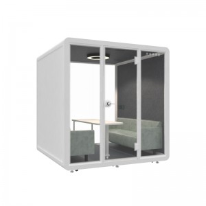 Soundproof Meeting Booth Aiserr  Space 4 – 6 People Modular Meeting Room