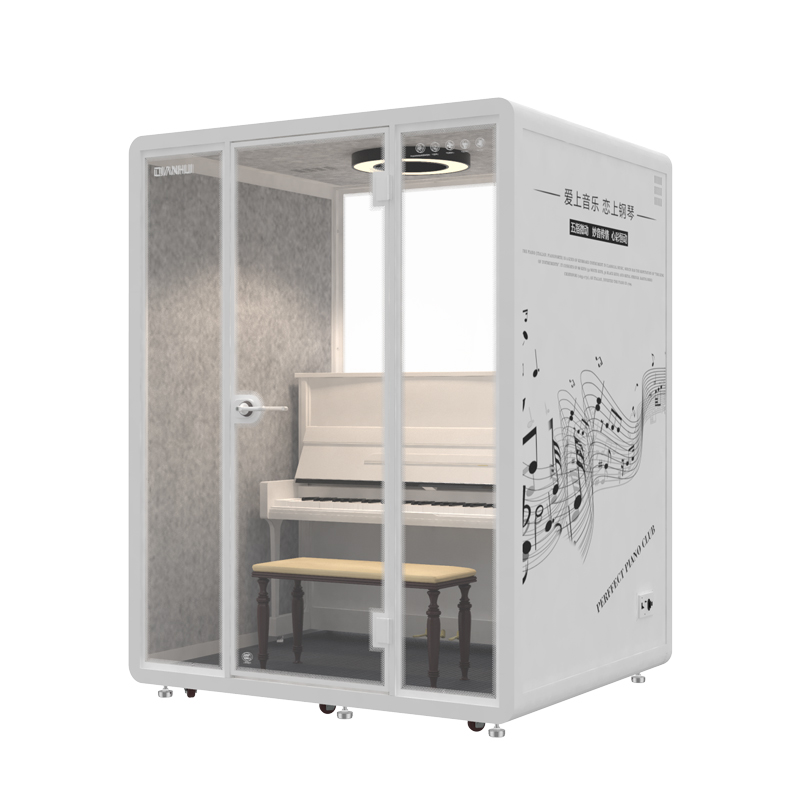 Soundproof Piano Booth Aiserr Space Modular Piano Sound Reduction Chamber for Rehearsal