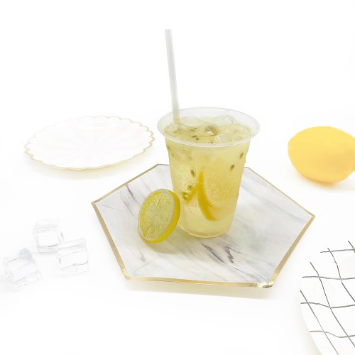 Biodegradable Pla Clear Cup Custom or Standard Juicer Beverage Bubble Tea Cups Clear Color 8oz Single Wall Plastic Pp Coffee Cup