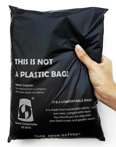 100% compostable custom mailer bag cornstarch bags