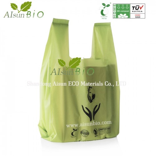 Wholesale Biodegradable Cat Litter Bags Factory –  compostable shopping bag  – LIRCON