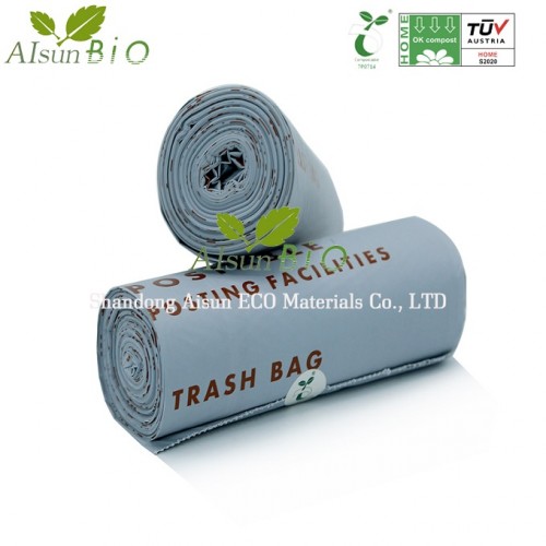 China Biodegradable Self Adhesive Bags –   Cornstarch compostable garbage bags  – LIRCON